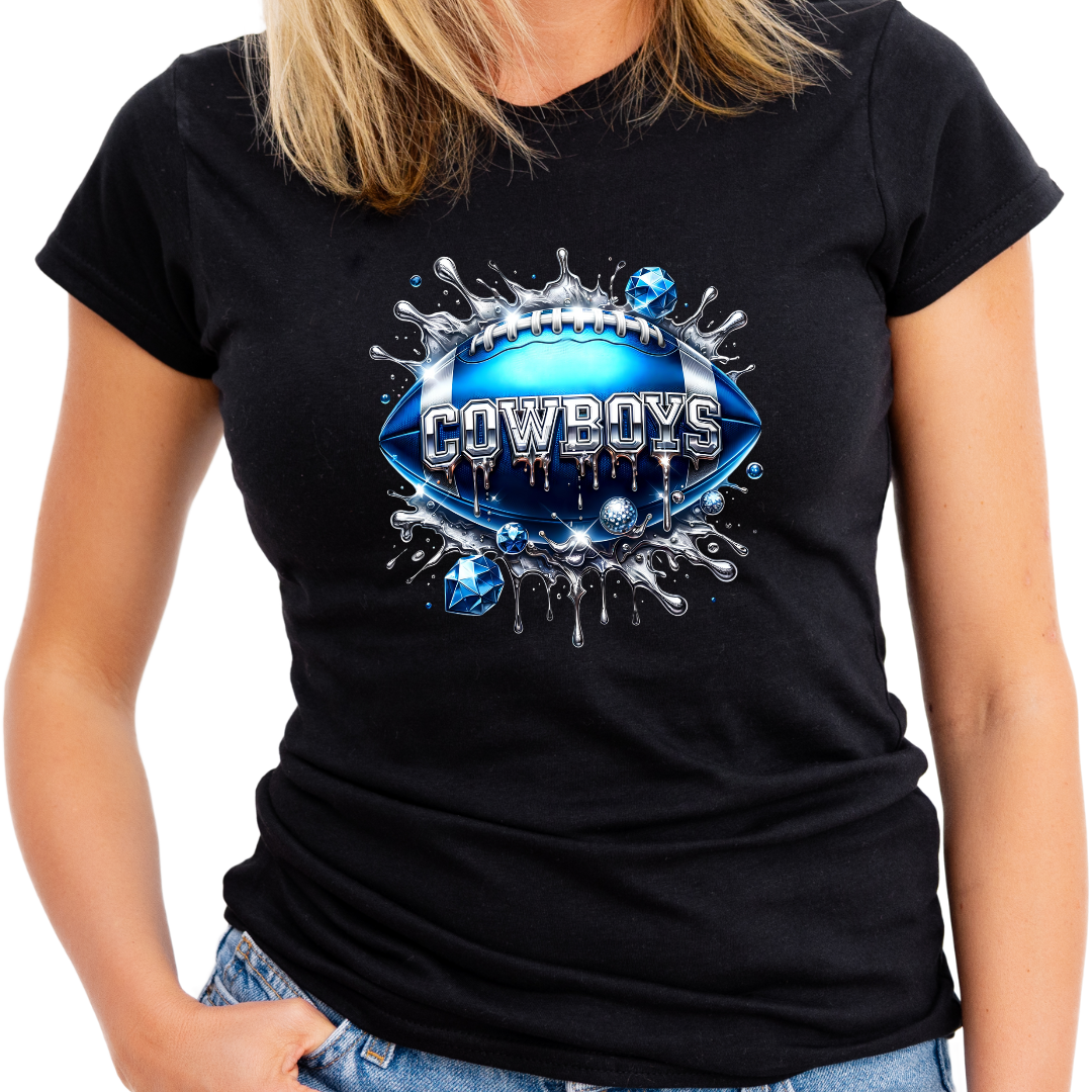 Cowboy's Football and Diamonds T's