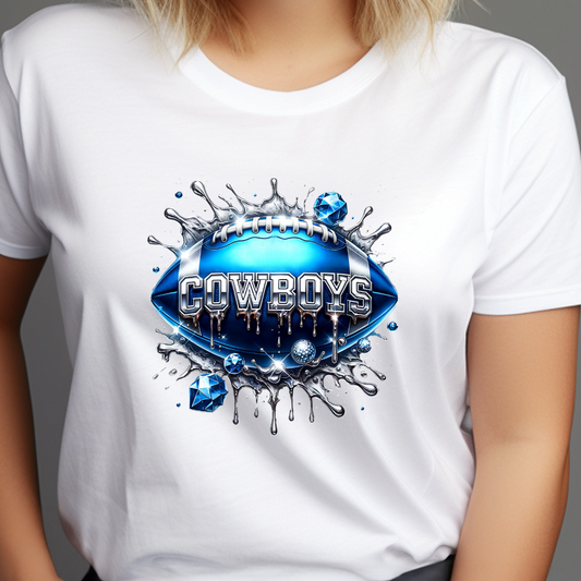 Cowboy's Football and Diamonds T's