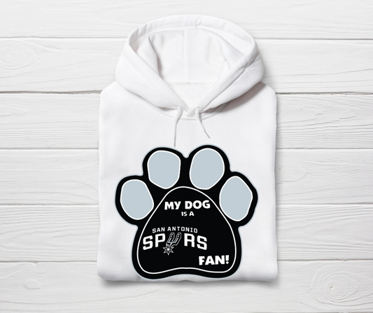 San Antonio Spurs Pet Paw Apparel T-shirt/Hoodie