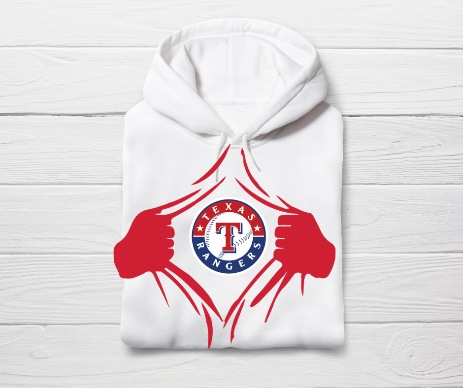 MLB - Texas Rangers Sweater Hoodies - Superman